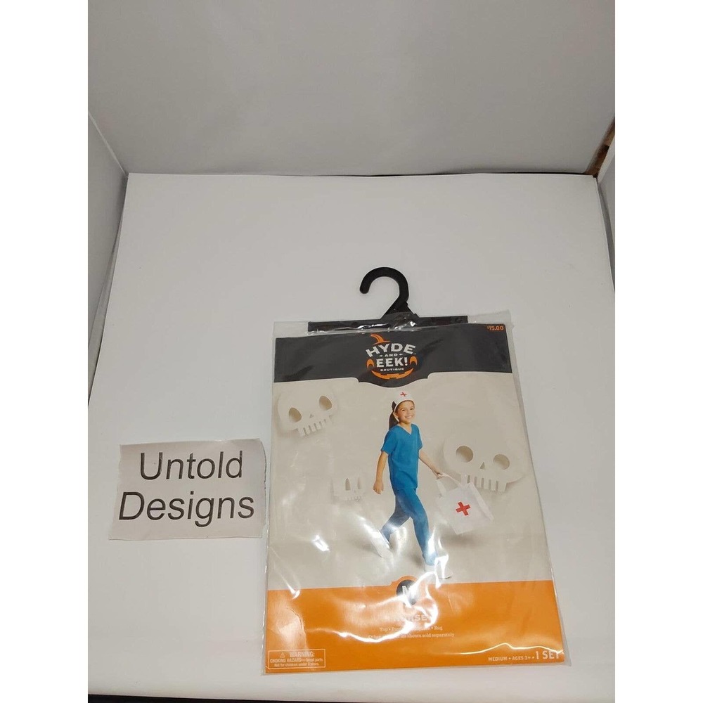 HYDE AND EEK NURSE COSTUME INCLUDES TOP PANTS HEADPIECE BAG MEDIUM (7-8)